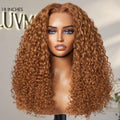 Ginger Spice Water Wave Glueless 5x5 Closure Lace Curly Wig - US Only