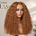 Ginger Spice Water Wave Glueless 5x5 Closure Lace Curly Wig - US Only