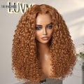 Ginger Spice Water Wave Glueless 5x5 Closure Lace Curly Wig - US Only
