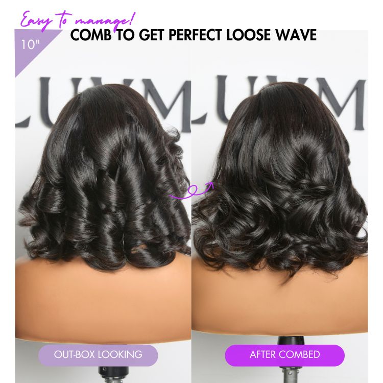 New Customers Only | PreMax Wigs - Honey Blonde Highlight / Natural Black / Ombre Blonde Bouncy Body Wave Glueless 13x4 Frontal Lace Human Hair Wig