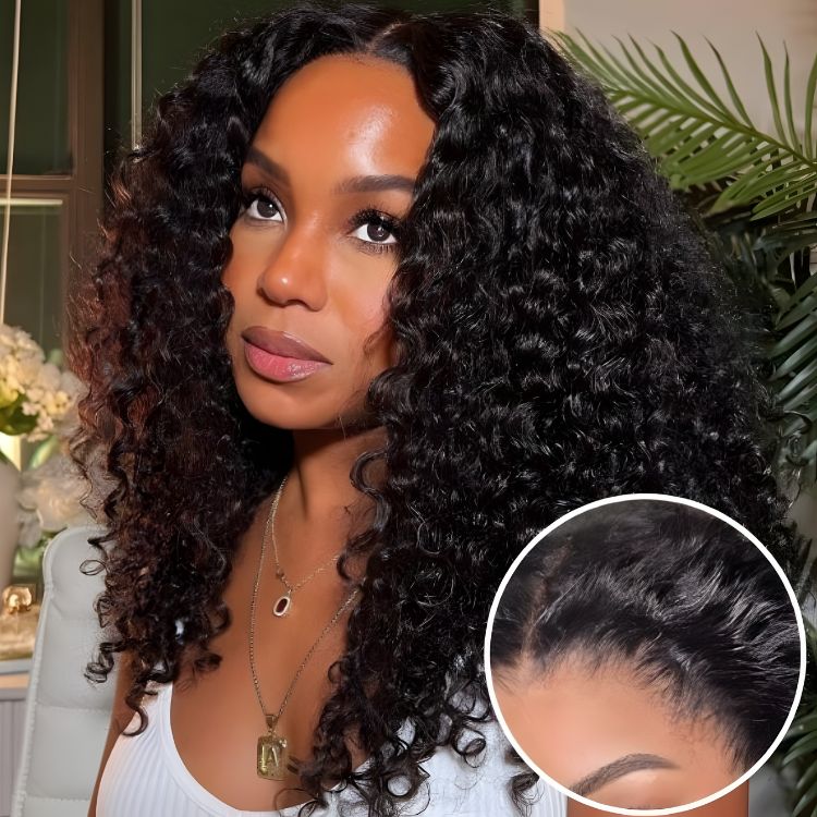 Exclusive Sale | PreMax 2.0 Wigs | Nature Max Deep Wave Ear-to-ear Glueless 13x6 Frontal HD Lace Long Curly Wig