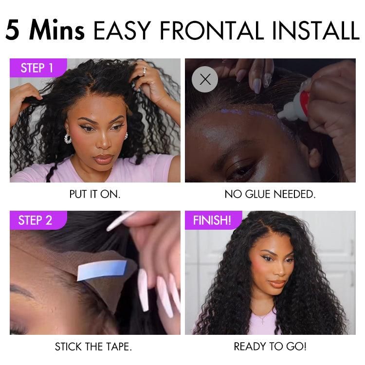 Exclusive Sale | PreMax 2.0 Wigs | Nature Max Deep Wave Ear-to-ear Glueless 13x6 Frontal HD Lace Long Curly Wig