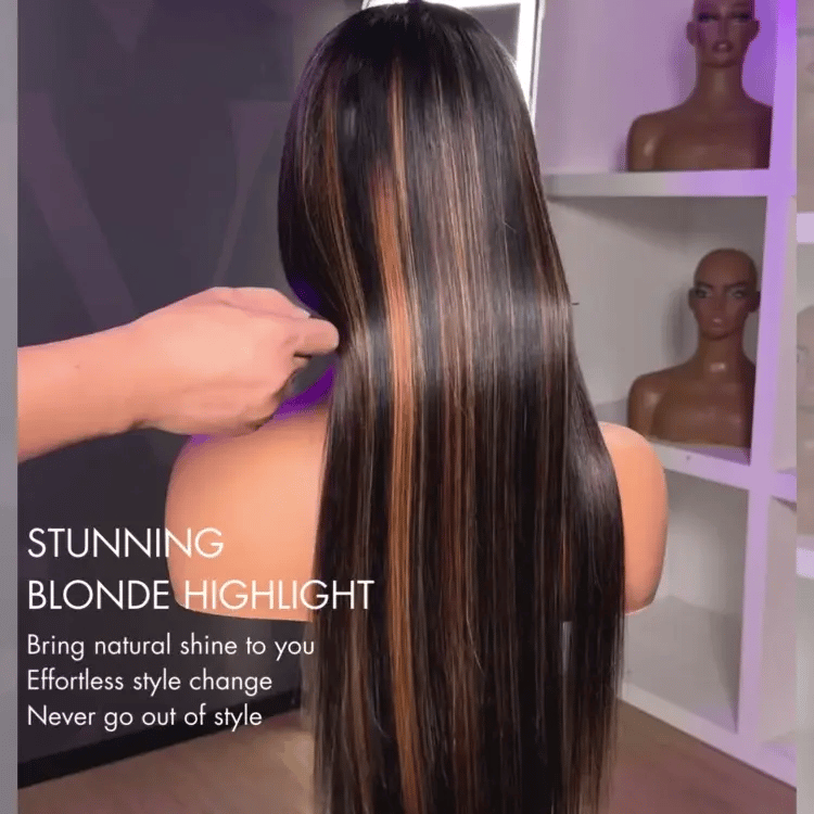 New Customers Only | PreMax Wigs | Super Natural Hairline Silky Straight Glueless 13x4 Frontal Lace Wig Human Hair Pre-Cut Lace