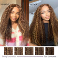 Weekly Special | Honey Blonde Highlight Kinky Curly Glueless 5x5 Closure HD Lace Wig Breathable Cap