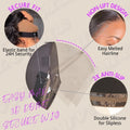 26 inches = $209.9 | Blonde Highlight Silky Straight Ear-to-ear Glueless 13x6 Frontal HD Lace Long Wig Pre-Cut Lace