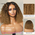 1 SEC INSTALL WIG | Sun-kissed Ombre Blonde Kinky Curly Glueless 5x5 Clouse Pre-Cut Lace Wig - US Only