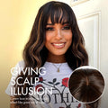 Weekly Special | True Scalp Blonde Highlight Loose Wave Glueless Minimalist Lace Wig with Bangs