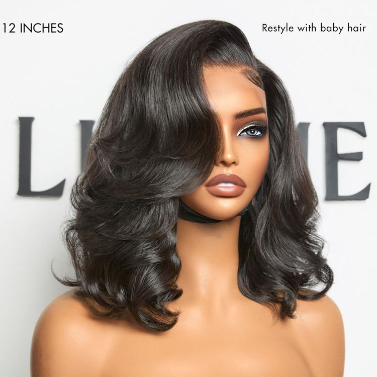 New Customers Only | PreMax Wigs - Honey Blonde Highlight / Natural Black / Ombre Blonde Bouncy Body Wave Glueless 13x4 Frontal Lace Human Hair Wig
