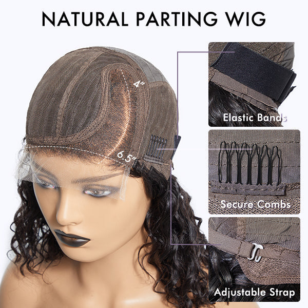Put On & Go Ombre Ash Blonde Kinky Curly Glueless Minimalist HD Lace Wig Pre-Cut Lace - US Only