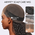 Exclusive Sale | AiryFit™ Scalp Care Wigs | Effortless Water Wave Snugfit Glueless 5x5 Closure Pre-Cut Lace Curly Wig