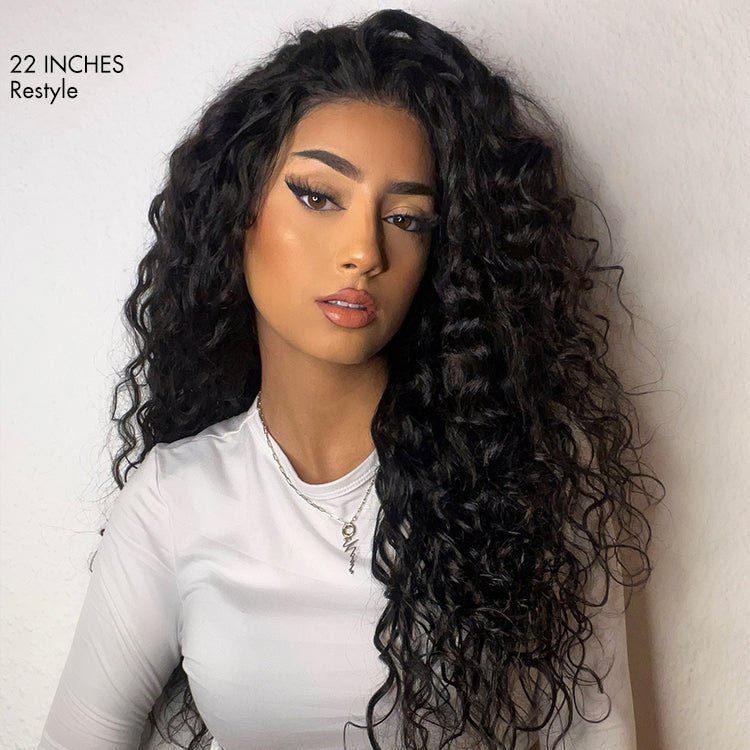 Weekly Special | Effortless Water Wave Snugfit Glueless 5x5 Closure Pre-Cut Lace Curly Wig