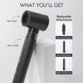US PLUG Support 110V | Luvme 4-in-1 Styling Hair Dryer Set with US Plug, Effortless Versatile Styling | Add-on Item