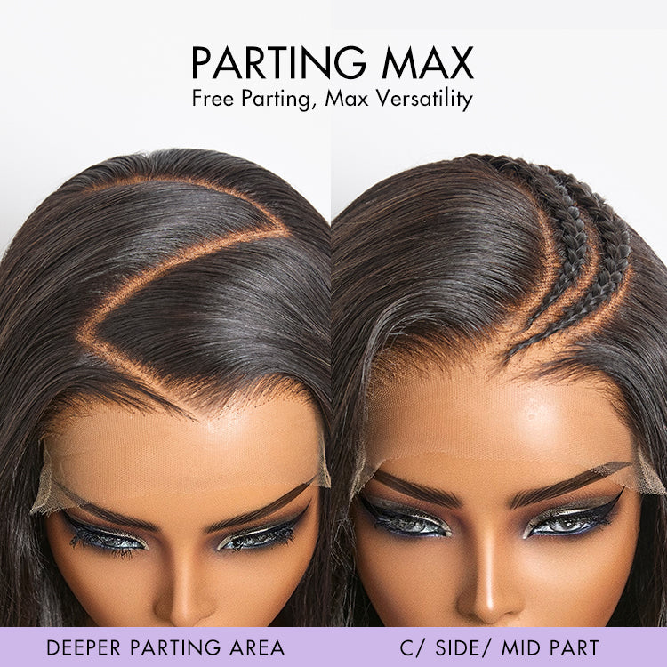 18 inches = $129.9 | Luvme Hair PartingMax Glueless Wig Ready to Go Silky Straight 7x6 Closure HD Lace Pre Plucked & Bleached Breathable Cap Pre Cut Lace