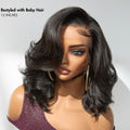 Weekly Special | PreMax Wigs - Honey Blonde Highlight / Natural Black / Ombre Blonde Bouncy Body Wave Glueless 13x4 Frontal Lace Human Hair Wig