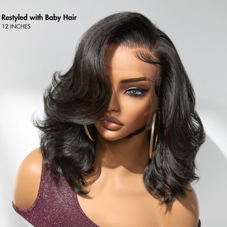 Weekly Special | PreMax Wigs - Honey Blonde Highlight / Natural Black / Ombre Blonde Bouncy Body Wave Glueless 13x4 Frontal Lace Human Hair Wig