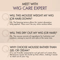 US Only | Wig Curl Mousse with Coconut Oil & Shea, Bounceable Curls, Strong Hold, Frizz Control Styling