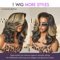 48H Delivery | Honey Blonde Highlight Layered Cut Glueless Wig Minimalist HD Lace Human Hair Wig -US ONLY