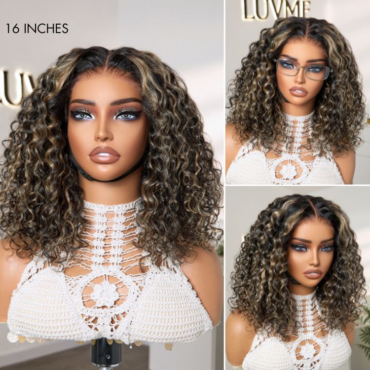 Exclusive Sale | AiryFit™ Scalp Care Wigs | Effortless Water Wave Snugfit Glueless 5x5 Closure Pre-Cut Lace Curly Wig
