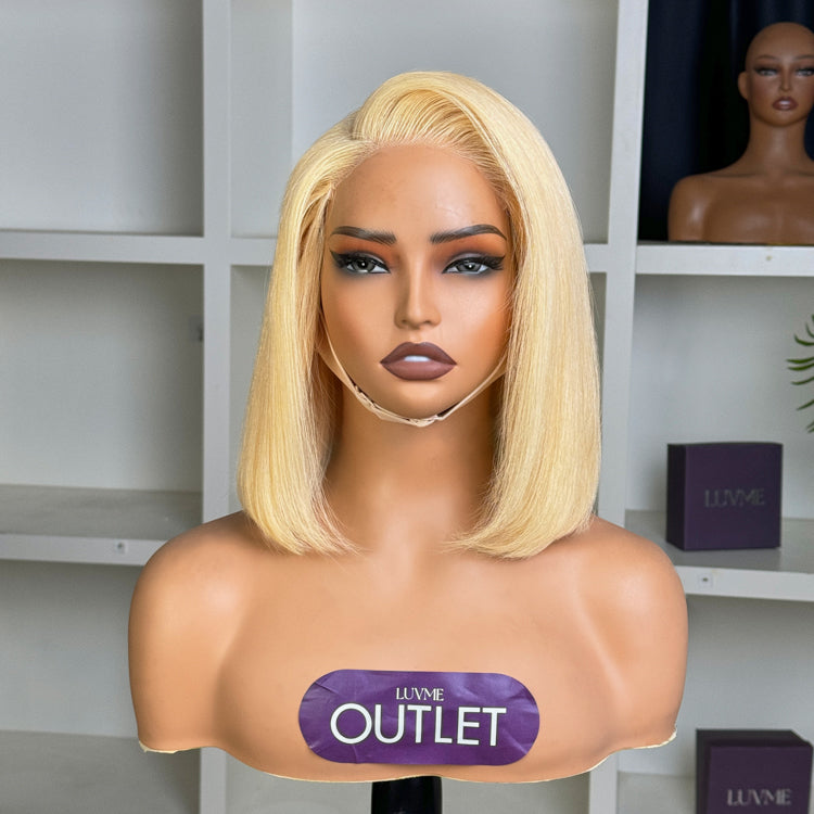 VIP ONLY | Blonde 613 Silky Straight Bob Glueless 5x5 Closure HD Lace Wig Pre-Cut Lace