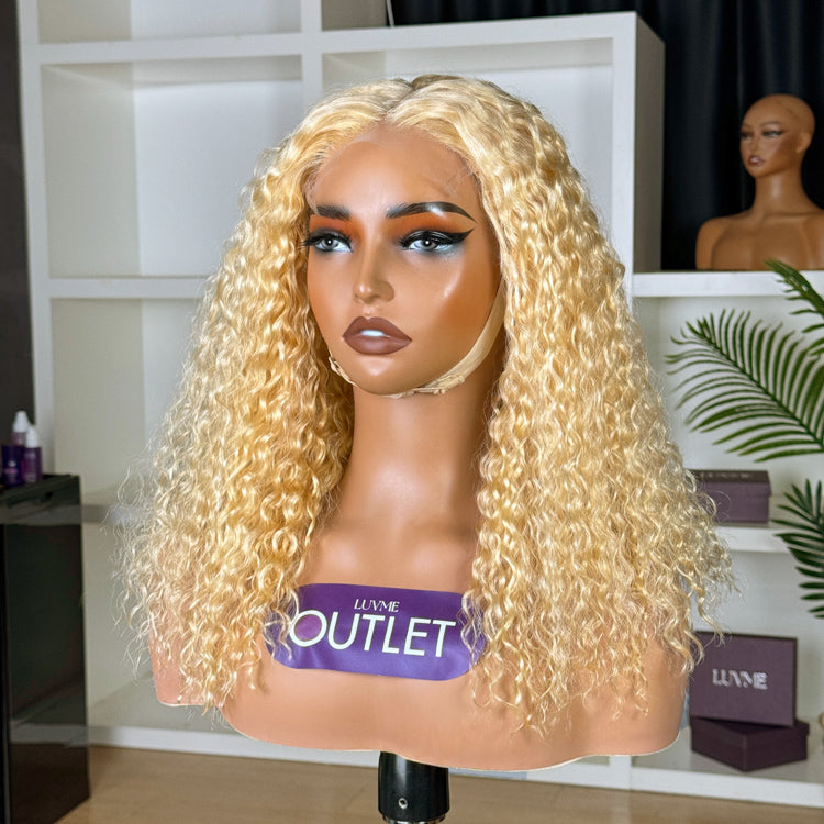 VIP ONLY | Water Wave Golden Blonde 613 Glueless 5x5 Closure HD Lace Curly Wig