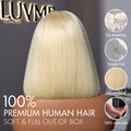 LUVME COLOR FREEDOM™ - 613 Blonde Blunt Cut Bob Wig Glueless Deep Middle Part 2x6 HD Lace Wig Pre-Cut Lace