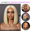 LUVME COLOR FREEDOM™ - 613 Blonde Blunt Cut Bob Wig Glueless Deep Middle Part 2x6 HD Lace Wig Pre-Cut Lace