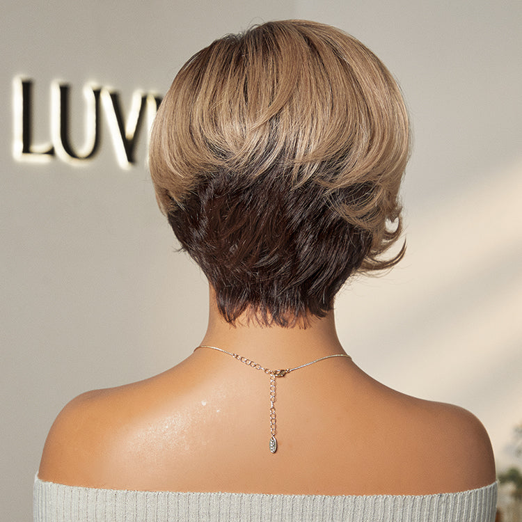 Exclusive Sale | Mature Boss Style Affordable Pre-styled Short Pixie Cut Glueless HD Lace Wig Pre-Cut Lace