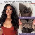 Exclusive Sale | Luvme Hair Full Lace Classy Natural Black Body Wave / Straight Free Parting Half Up Half Down Wig