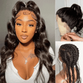 Exclusive Sale | Luvme Hair Full Lace Classy Natural Black Body Wave / Straight Free Parting Half Up Half Down Wig