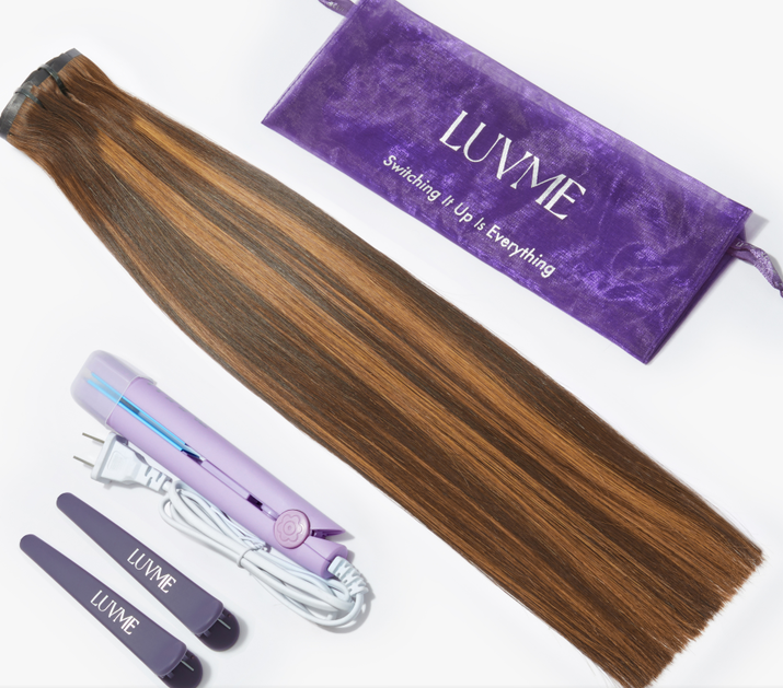 Seamless Brown Highlights Silky Straight Clip in Extensions Human Hair 135g 9pcs / 7pcs with Free Gift - Switching it up is everything