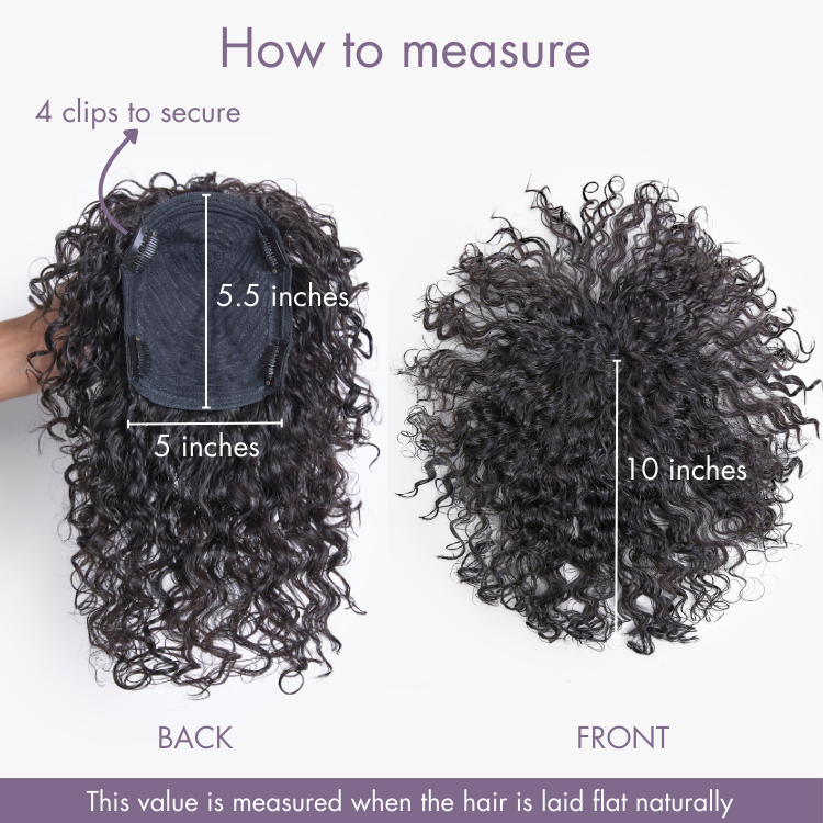New Fashionable Hair Topper with Bangs