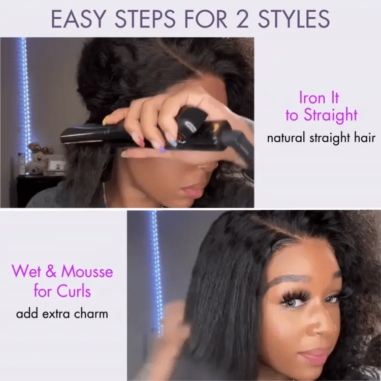 New Customers Only | Wet and Wavy 5x5 Closure Pre-Cut Lace Water Wave Wig Glueless Side Part Human Hair Wig Breathable Cap