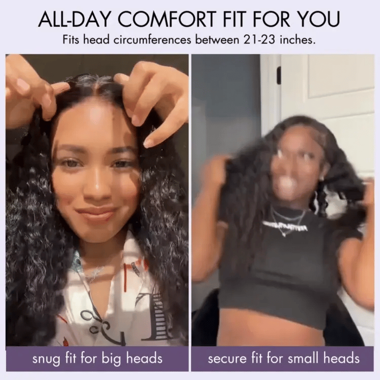 Exclusive Sale | AiryFit™ Scalp Care Wigs | Effortless Water Wave Snugfit Glueless 5x5 Closure Pre-Cut Lace Curly Wig