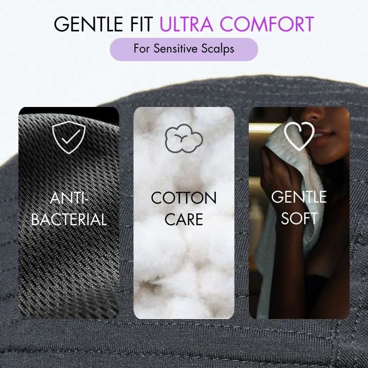 New Customers Only | Throw On & Go Short Cut with Bangs Wig Ultra Comfort Cotton Cap Glueless Wig Hair Loss Friendly