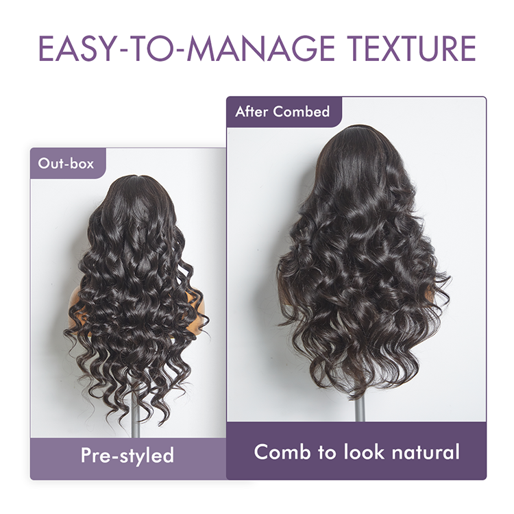 Exclusive Sale | Luvme All-Day Comfort™ Wig Glueless 7x6 Closure HD Lace Loose Body Wave Long Wig Pre-Cut Lace