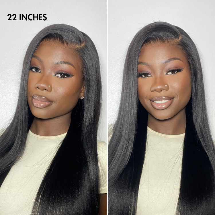 Weekly Special | PreMax Wigs - Nature Max Yaki Straight Ear-to-ear 13x6 Frontal HD Lace Glueless Wig 100% Human Hair