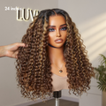 PreMax Wigs - Super Natural Hairline Deep Wave Ear-to-ear 13x6 Frontal HD Lace Long Curly Wig