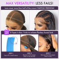 PreMax Wigs - Nature Max Yaki / Silky Bob Ear-to-Ear Glueless 13x6 Frontal HD Lace Short Bob Wig