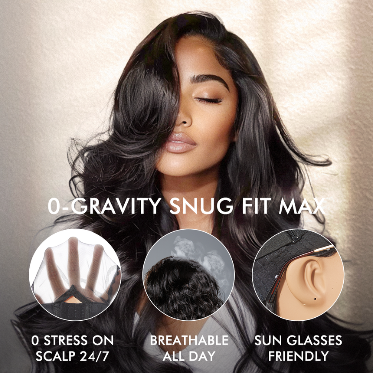 New Customers Only | Luvme All-Day Comfort™ Wig Glueless 7x6 Closure HD Lace Loose Body Wave Long Wig Pre-Cut Lace