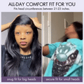 Crazy Wednesday | AiryFit™ Scalp Care Wigs - Silky Straight Middle Part Glueless 5x5 Closure Lace Long Wig Pre-Cut Lace
