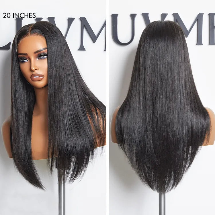 Crazy Wednesday | AiryFit™ Scalp Care Wigs - Silky Straight Middle Part Glueless 5x5 Closure Lace Long Wig Pre-Cut Lace