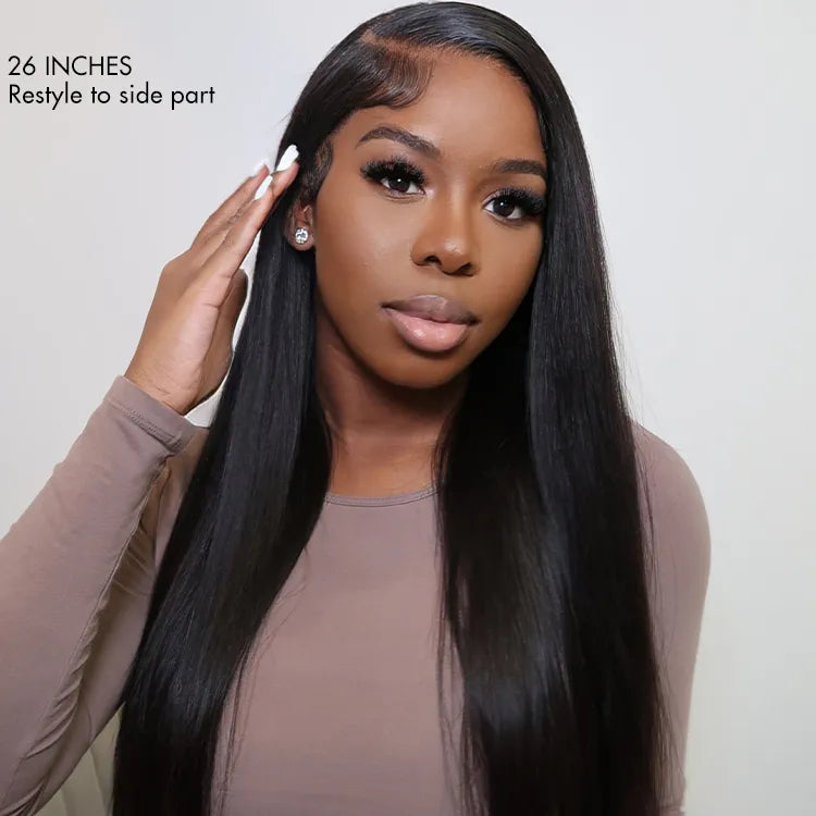 Crazy Wednesday | AiryFit™ Scalp Care Wigs - Silky Straight Middle Part Glueless 5x5 Closure Lace Long Wig Pre-Cut Lace