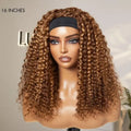 Exclusive Sale | Black / Brown Highlight Deep Wave Headband Wig (Get Free Trendy Headbands)