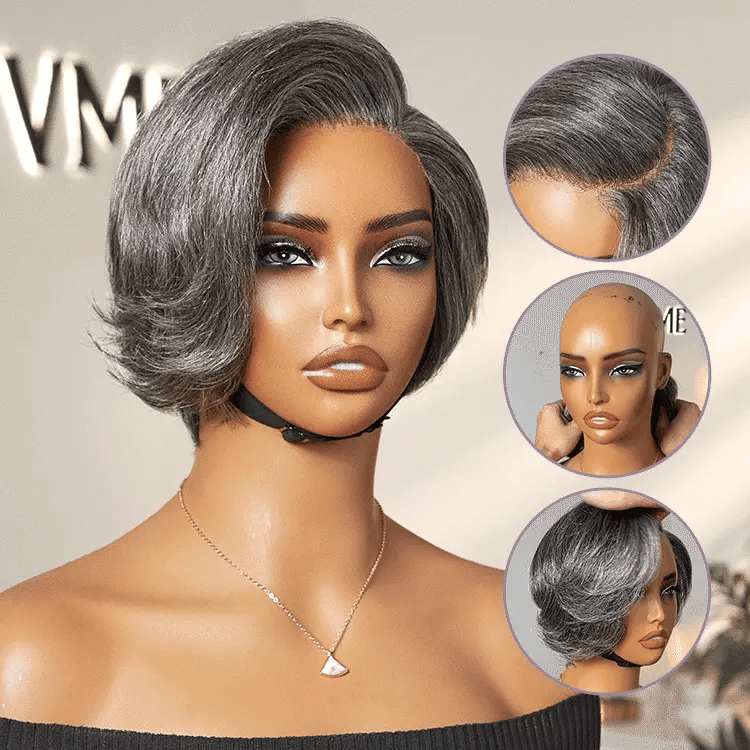 New Customers Only | Affordable Pixie Cut Minimalist HD Lace Glueless Wig Pre-Cut Lace