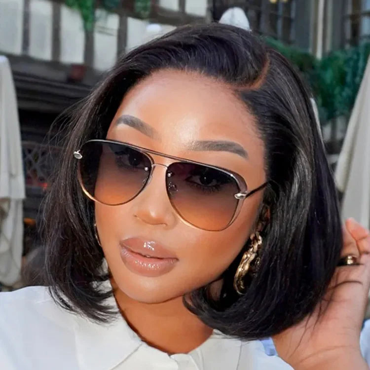 Crazy Wednesday | PreMax Wigs - Natural Black / Blonde Highlight C Part Glueless Lace Front Bob Wig
