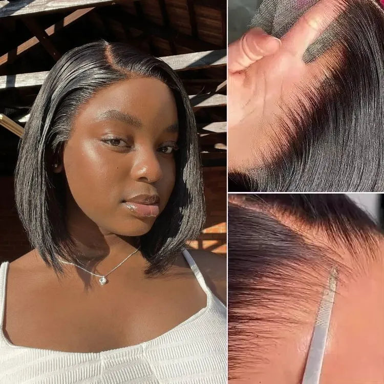 Crazy Wednesday | PreMax Wigs - Natural Black / Blonde Highlight C Part Glueless Lace Front Bob Wig