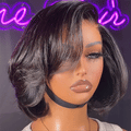 Crazy Wednesday | PreMax Wigs - Natural Black / Blonde Highlight C Part Glueless Lace Front Bob Wig