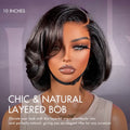 Crazy Wednesday | PreMax Wigs - Natural Black / Blonde Highlight C Part Glueless Lace Front Bob Wig