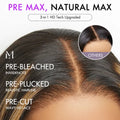 PreMax Blonde Mix Black Loose Wave Glueless 5x5 HD Lace Closure Wig Large & Small Cap