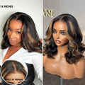 PreMax Blonde Mix Black Loose Wave Glueless 5x5 HD Lace Closure Wig Large & Small Cap